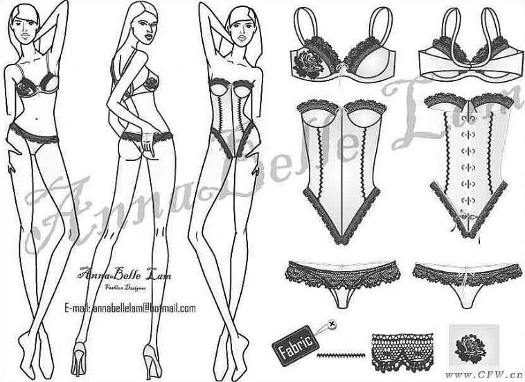 lingerie design-内衣/家居设计-服装设计