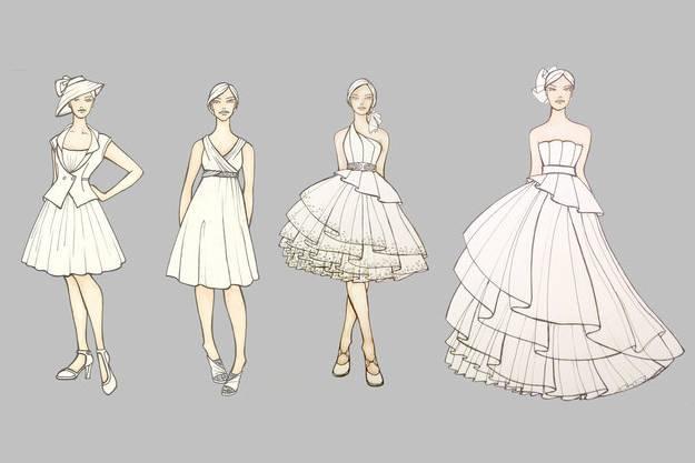 礼服设计稿-婚纱礼服设计