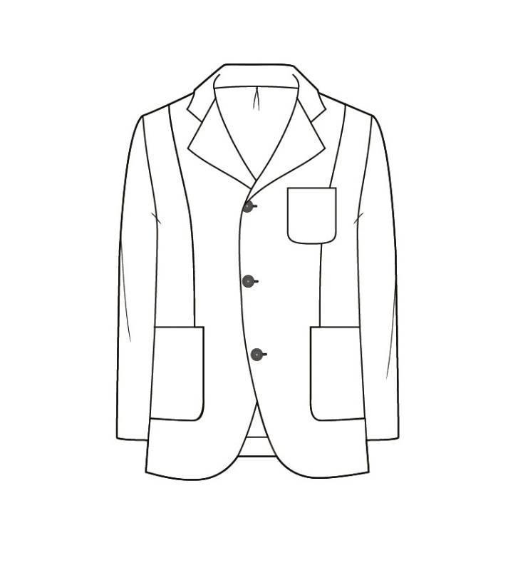 休闲西装款式图-男装设计-服装设计