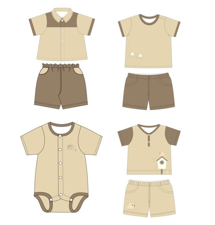 婴幼童装款式图-童装设计-服装设计