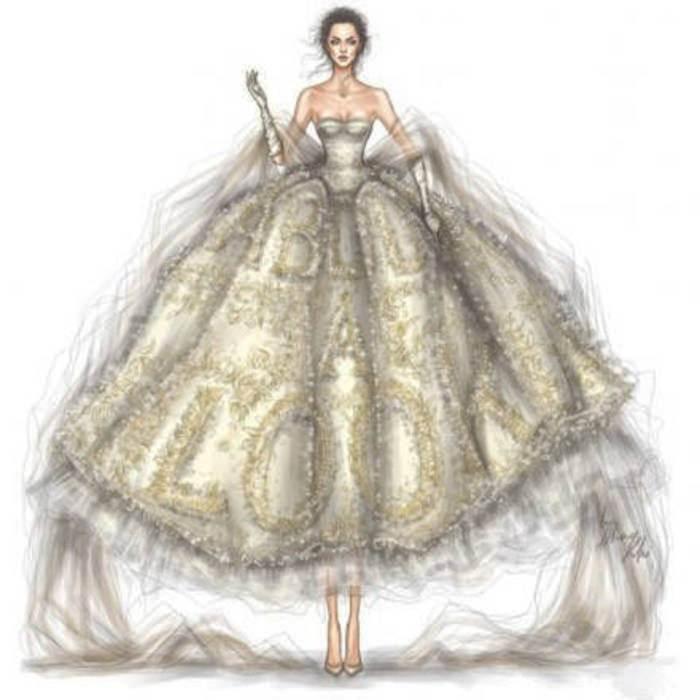 晚礼服图稿-婚纱礼服设计-服装设计