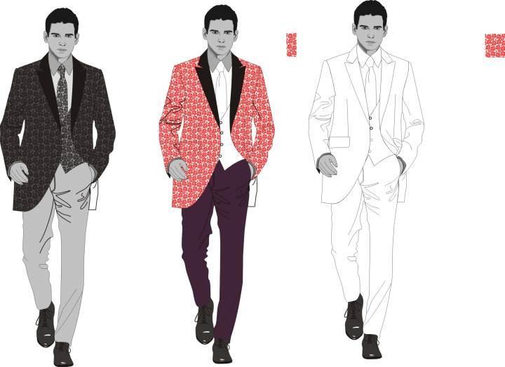 男套装-男装设计-服装设计